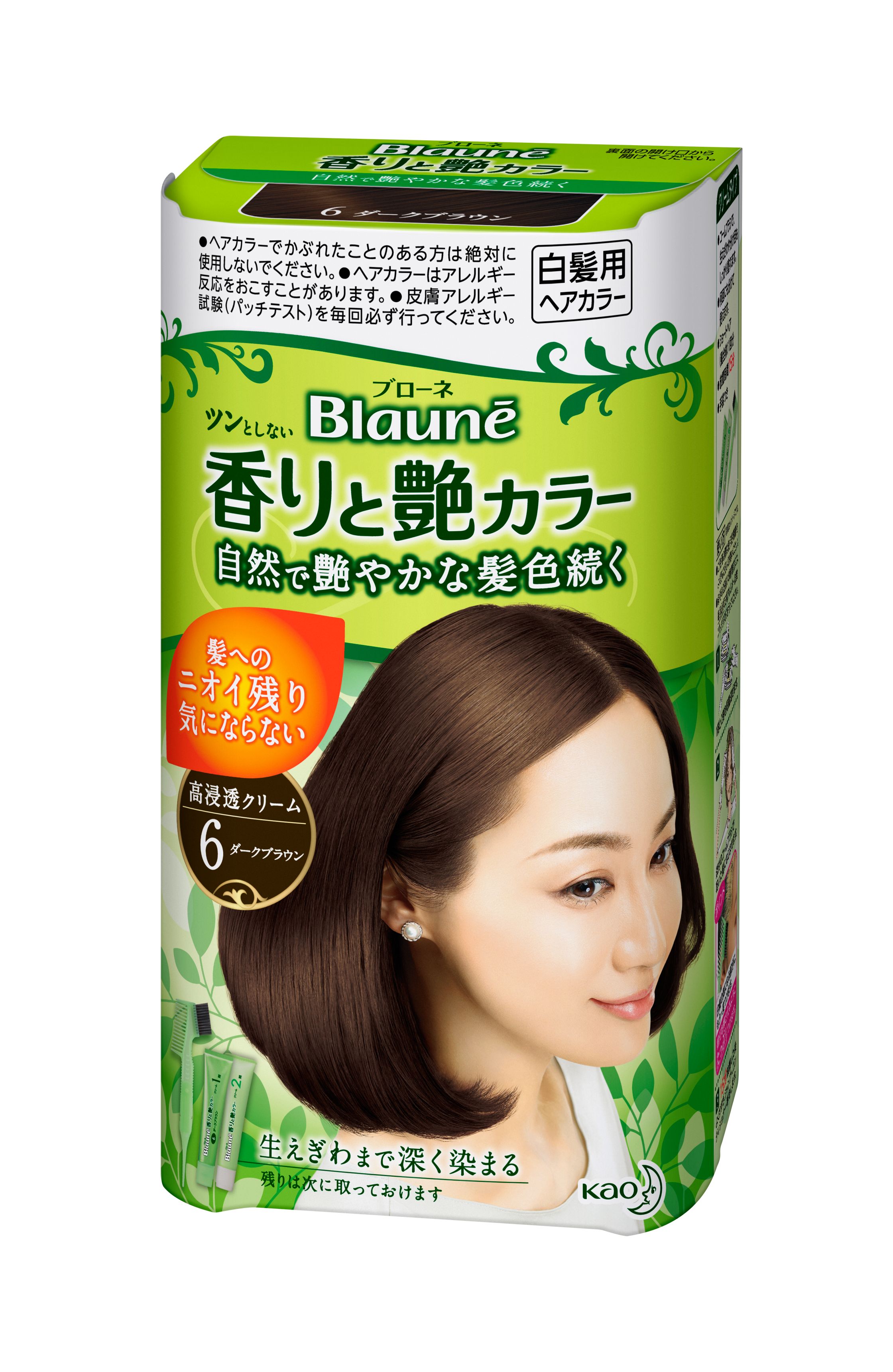 花王 製品カタログ ブローネ 香りと艶カラー クリーム 6 ダークブラウン