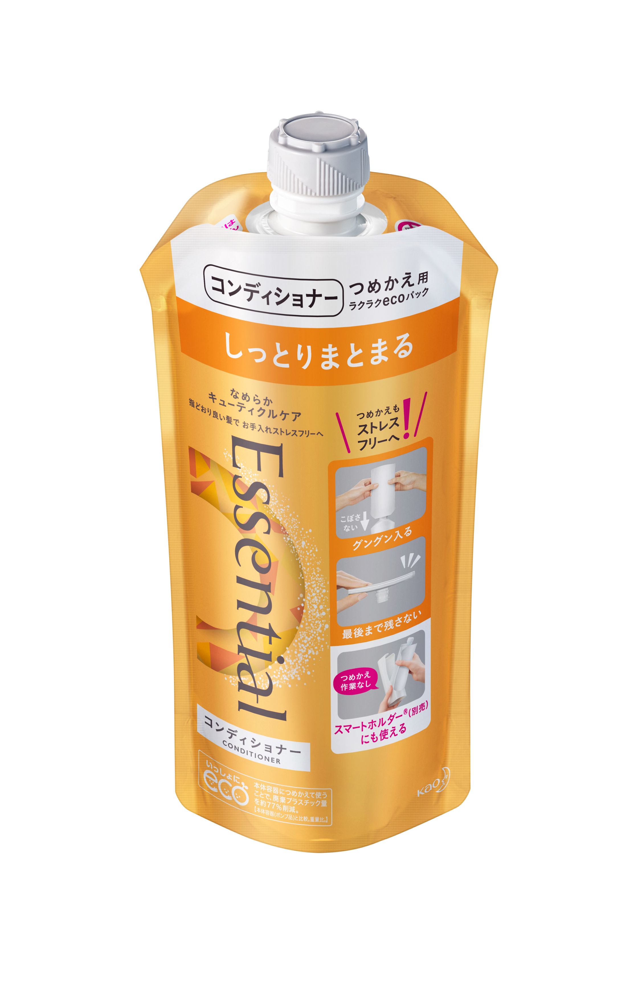 花王｜製品カタログ｜エッセンシャル しっとりまとまる コンディショナー つめかえ用 ３４０ｍｌ