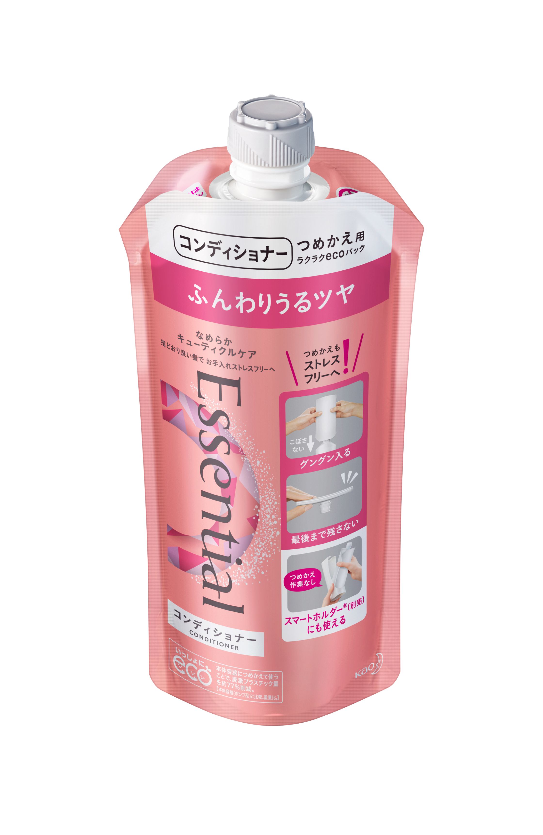 花王｜製品カタログ｜エッセンシャル ふんわりうるツヤ コンディショナー つめかえ用 ３４０ｍｌ