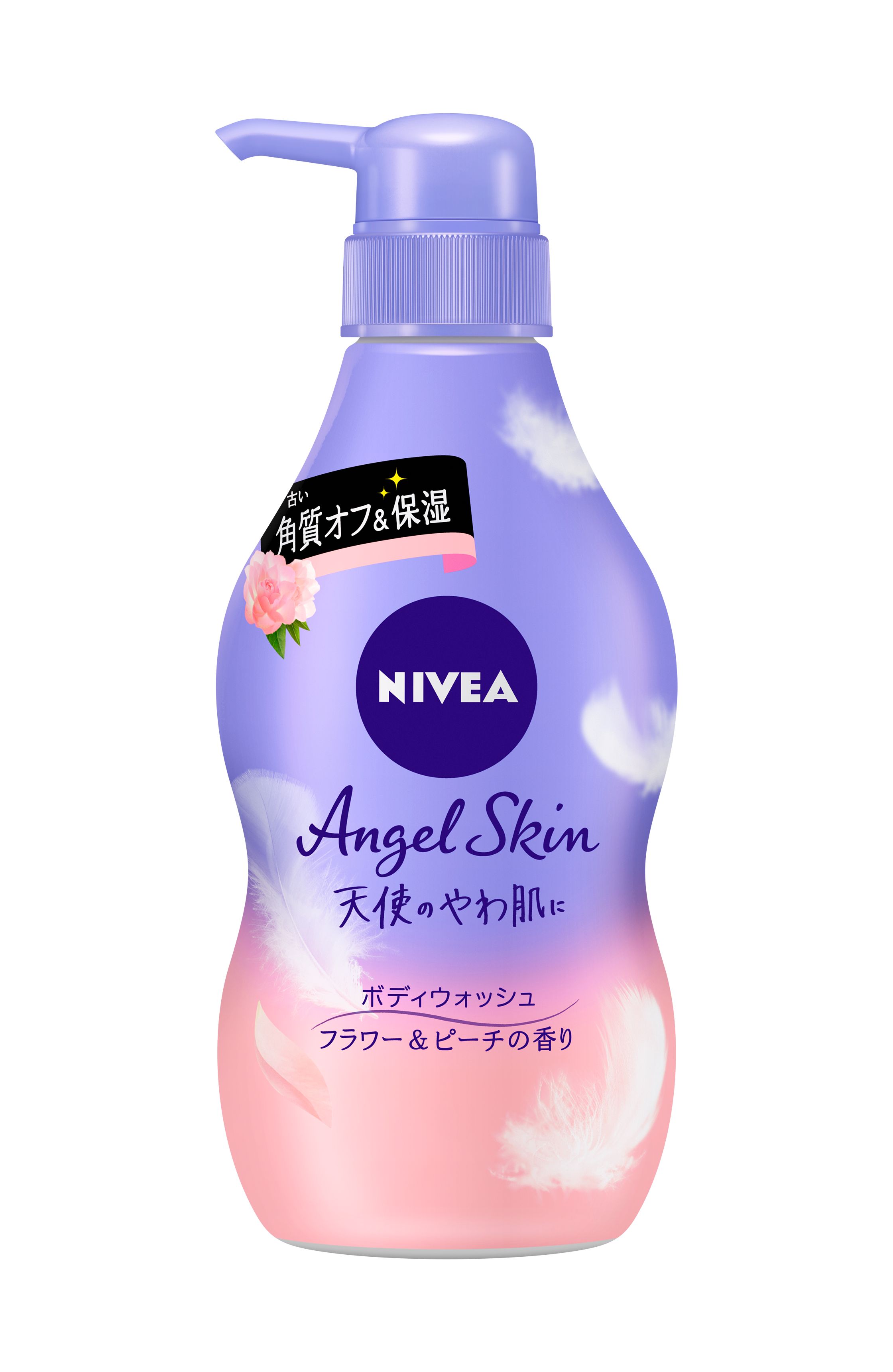 花王 製品カタログ ニベア エンジェルスキン ボディウォッシュ フラワー ピーチの香り 本体