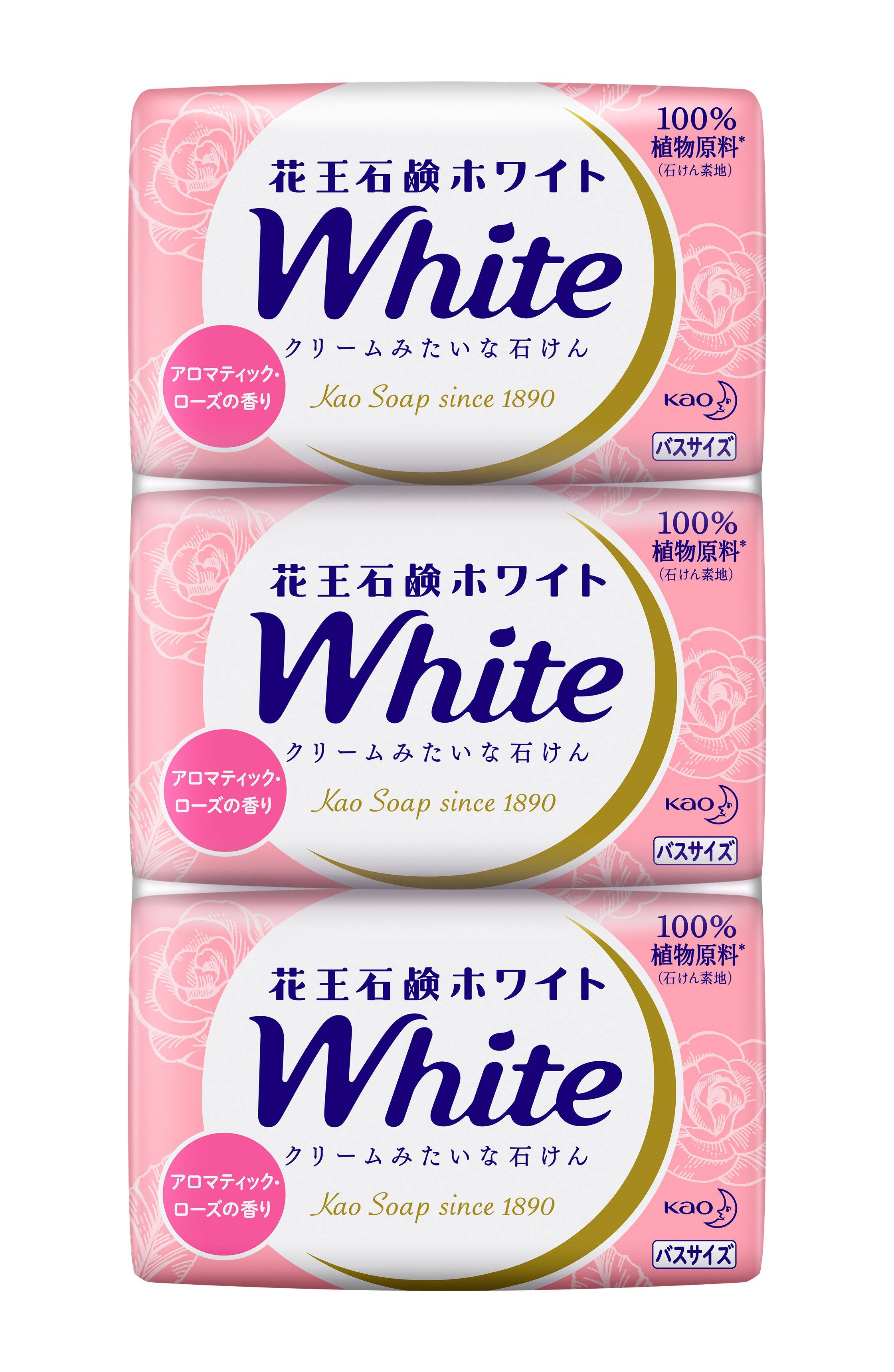 花王 製品カタログ 花王石鹸ホワイト アロマティック ローズの香り バスサイズ 3コパック 花王 製品カタログ 花王石鹸ホワイト アロマティック ローズの香り バスサイズ 3コパック