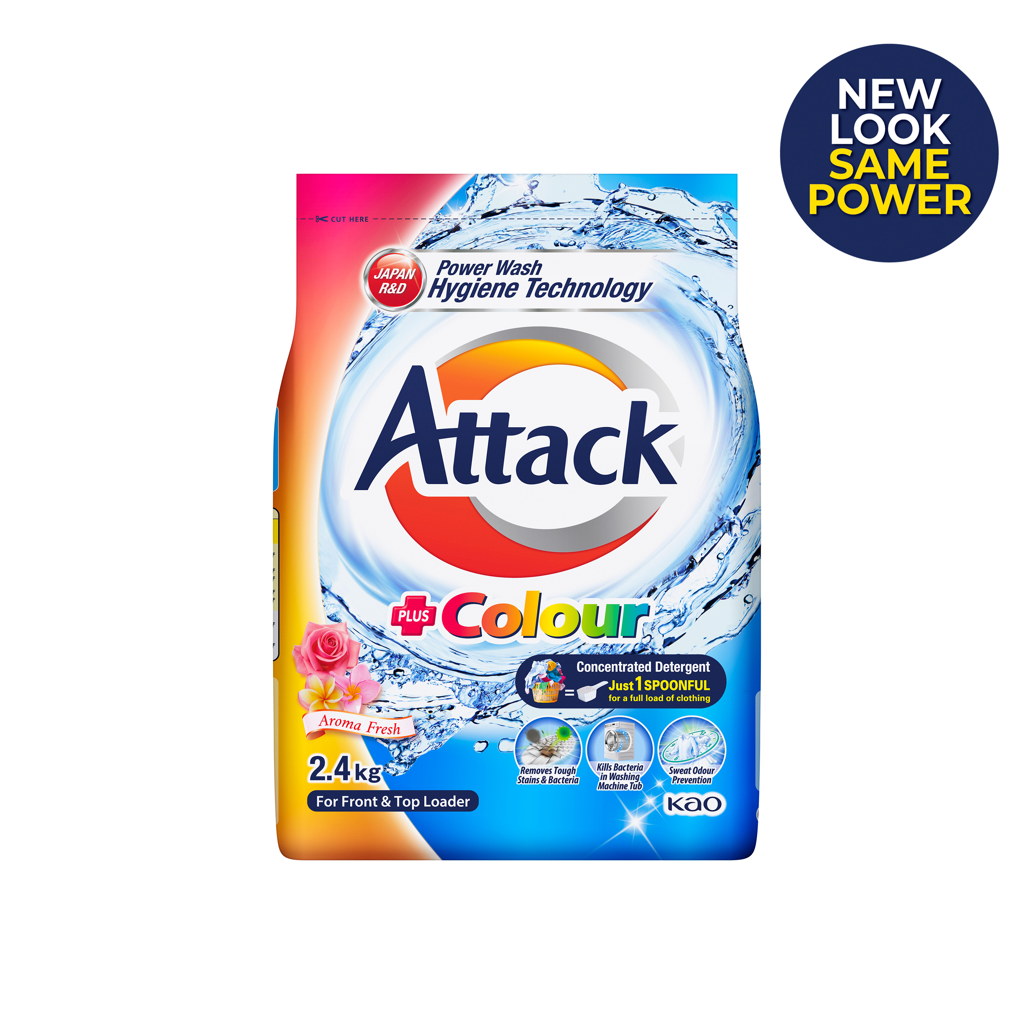 Kao Malaysia Product Catalogue Attack Powder Detergent Colour 2.4kg
